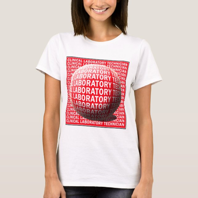 CLT SPHERE BLUTDROP KLINISCHE LABORTECH T-Shirt (Vorderseite)