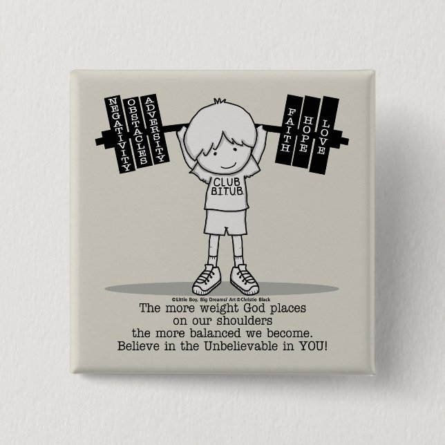 Club BITUB - ausgewogener Button (Vorderseite)