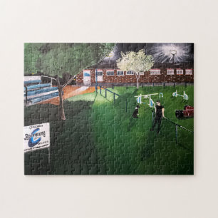 Club Canino Boomerang Malerei von Alfred Fox Puzzle