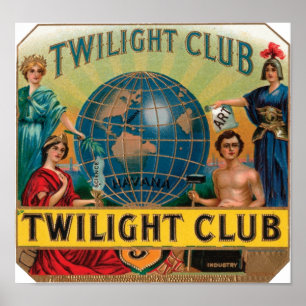 Club Cigar Label Poster