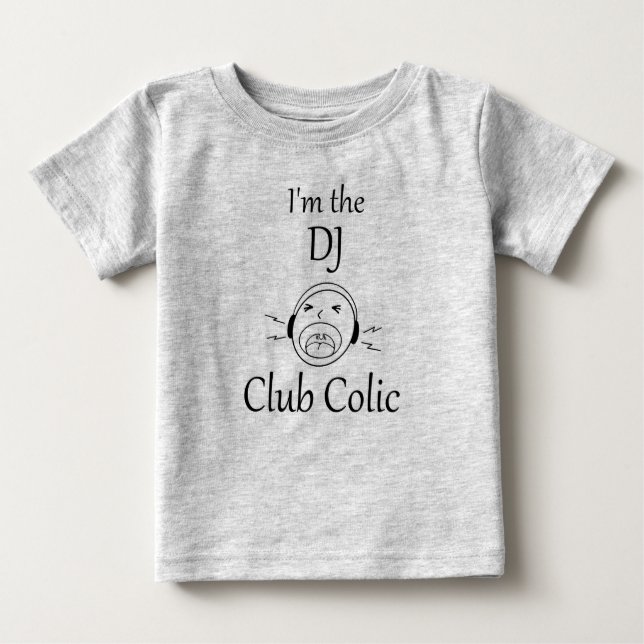 Club Colic - Ich bin der DJ-Bodysuit Baby T-shirt (Vorderseite)