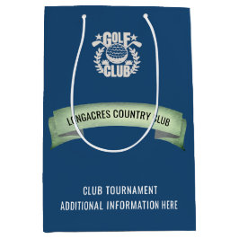 Club / Corporate Golf Turnier Logo Veranstaltung G Mittlere Geschenktüte