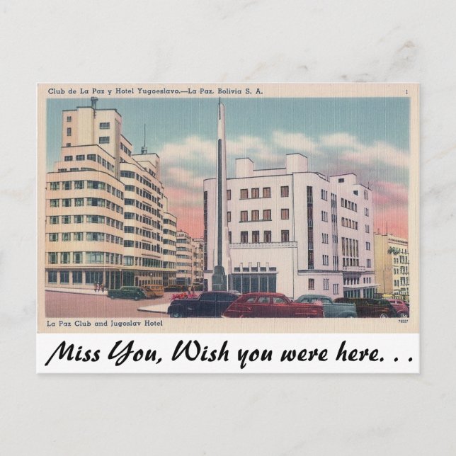 Club de la Paz Postkarte (Vorderseite)