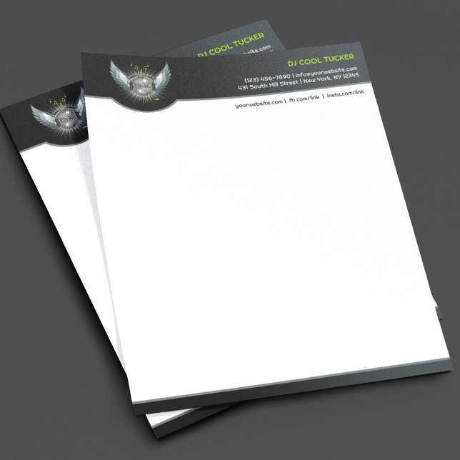 Club DJ Letterhead Briefkopf (Von Creator hochgeladen)