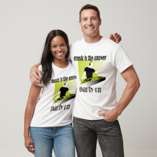 Club-DJ - Musik ist die Antwort Party on - T-Shirt