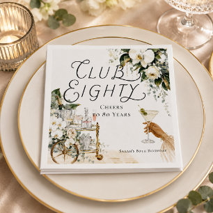 Club Eighty Grand Hotel 80. Geburtstag Servietten