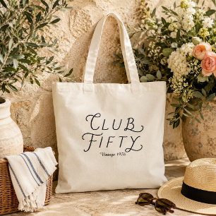 Club Fifty personalisierte Geburtstags-Tragetasche Tragetasche