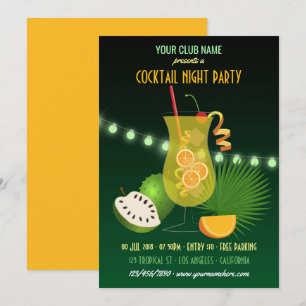 Club-/Firmen-Cocktailabend-Party-Einladung Einladung