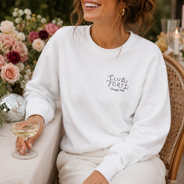 Club Forty Personalisierter Sweatshirt (Von Creator hochgeladen)