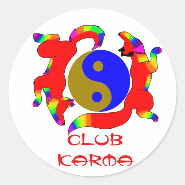 Club Karma Sticker (Vorderseite)