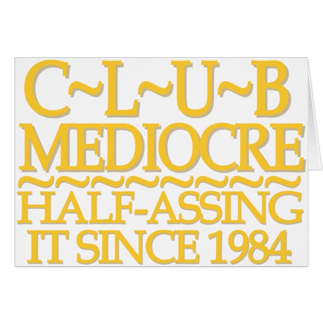 Club Mediocre Gold (Vorderseite (Horizontal))