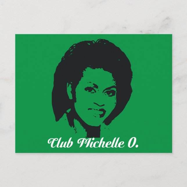 Club Michelle O Postcards, Kelly Green Postkarte (Vorderseite)