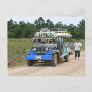 Club Paradise Jeepney Postkarte