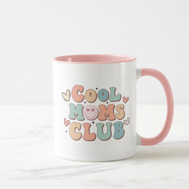 Club Retro Rosa Geschenk der coolen Mama Mama Kaff Tasse (Rechts)