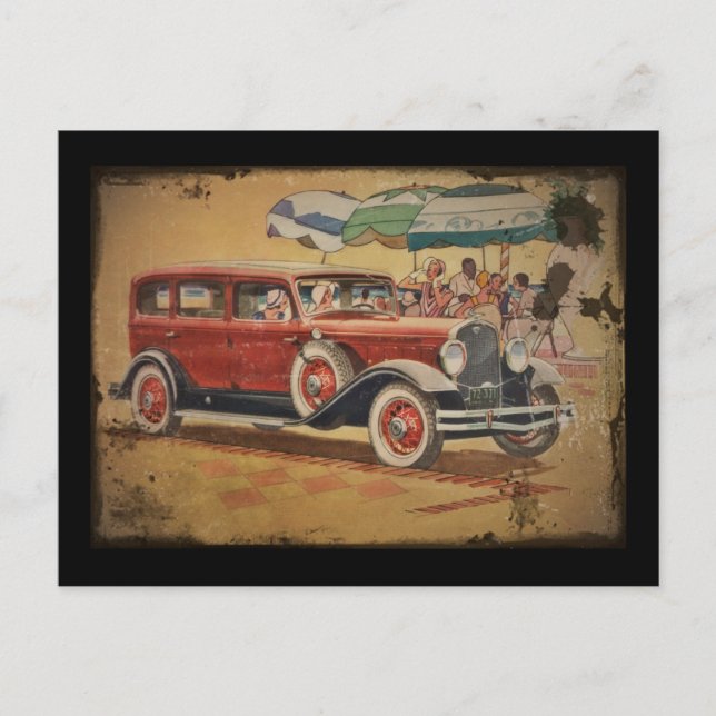 Club Sedan am Strand Postkarte (Vorderseite)