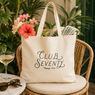 Club Seventy Vintage Geburtstagstasche Tragetasche