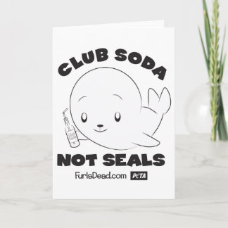 Club Soda, keine Siegel Card Karte