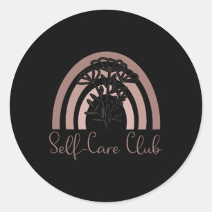 Club Sprichwort Mental Health Awareness Rainbow Li Runder Aufkleber