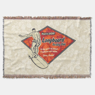 Club Surfen Diamant Hawaiianischer Druck Decke