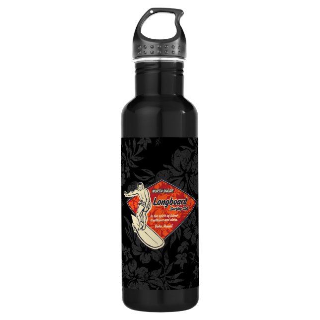 Club Surfing Diamond Hawaiian Edelstahlflasche (Vorderseite)