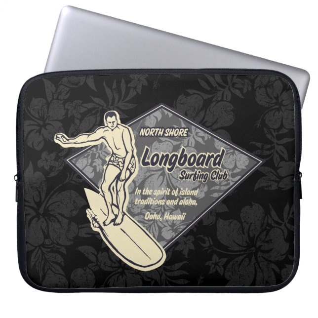 Club Surfing Diamond Hawaiian Neopren Wetsuit Laptopschutzhülle (Vorderseite)