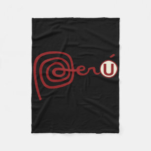 Club Universitario De Deportes Peru Fußball Soccer Fleecedecke