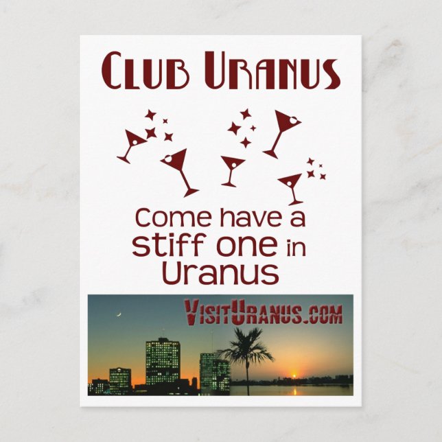 Club Uranus Postkarte (Vorderseite)