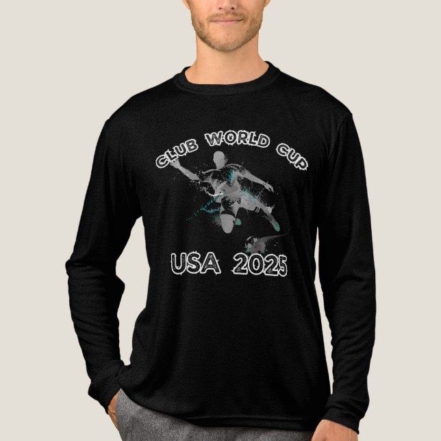 Club Weltmeisterschaft USA 2025 Fußball Action Tri-Blend Shirt (Vorderseite)