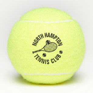 Clubname Racket Ball Logo Custom