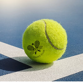 Clubname Tennis Team Black Custom hinzufügen Tennisbälle