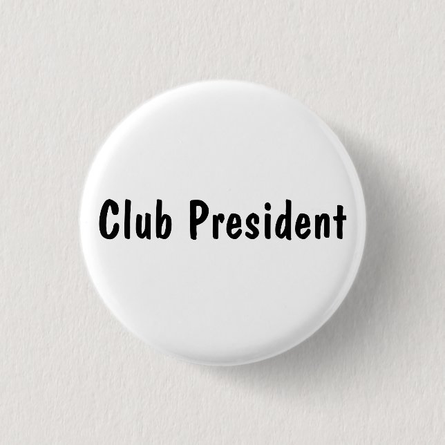 Clubpräsident Button (Vorderseite)