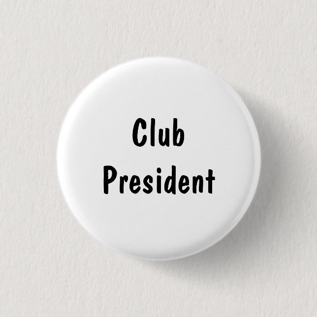 Clubpräsident Button (Vorderseite)