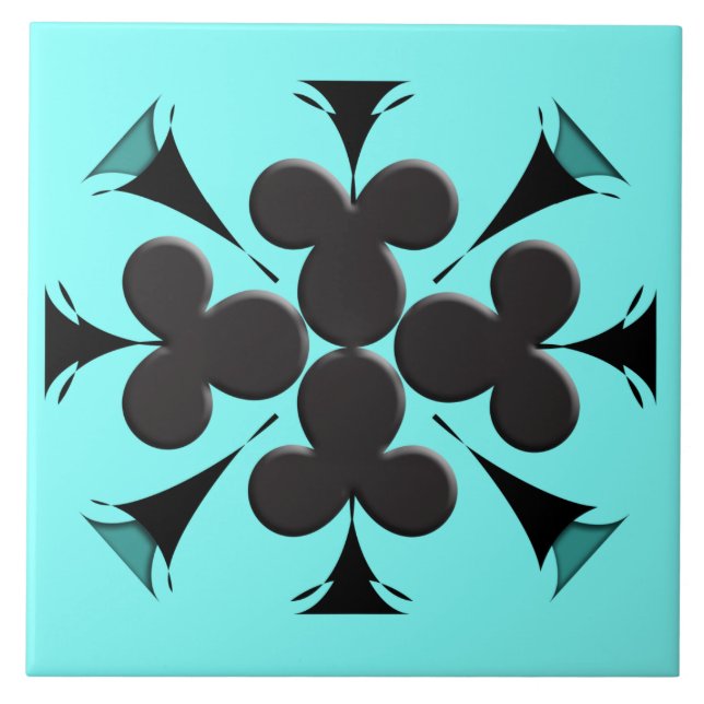 Clubs Fliese (Vorderseite)