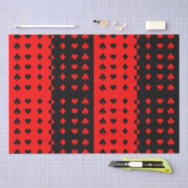 Clubs, Pik, Herz, Diamanten - cool Seidenpapier