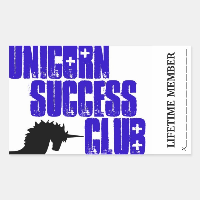 Clubsticker von Unicorn Rechteckiger Aufkleber (Vorderseite)