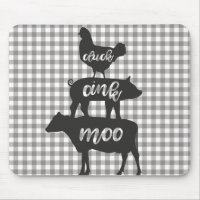 Cluck Oink Moo Hühnerkuh Schweinshuhn Bauernhof