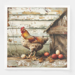Cluckin Good Party Paper Napkin Serviette