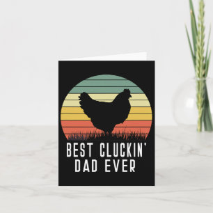 Cluckin Vater Ever Chicken Daddy Vater Vathers Day Karte