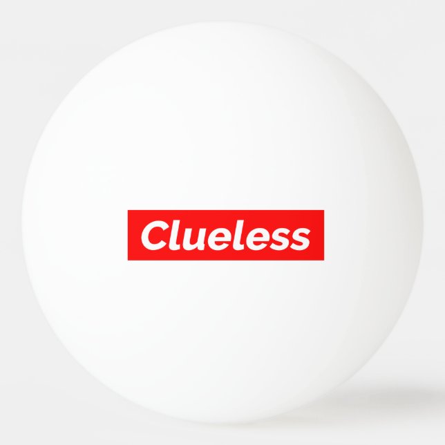 Clueless III Tischtennisball (Rückseite)
