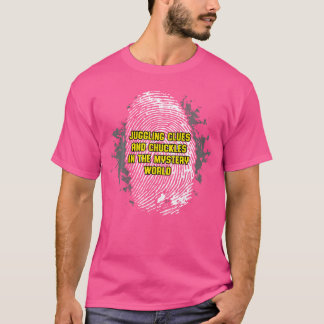 Clues und Kichern im Mystery World F T-Shirt