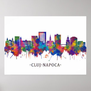Cluj-Napoca Rumänien Skyline Poster