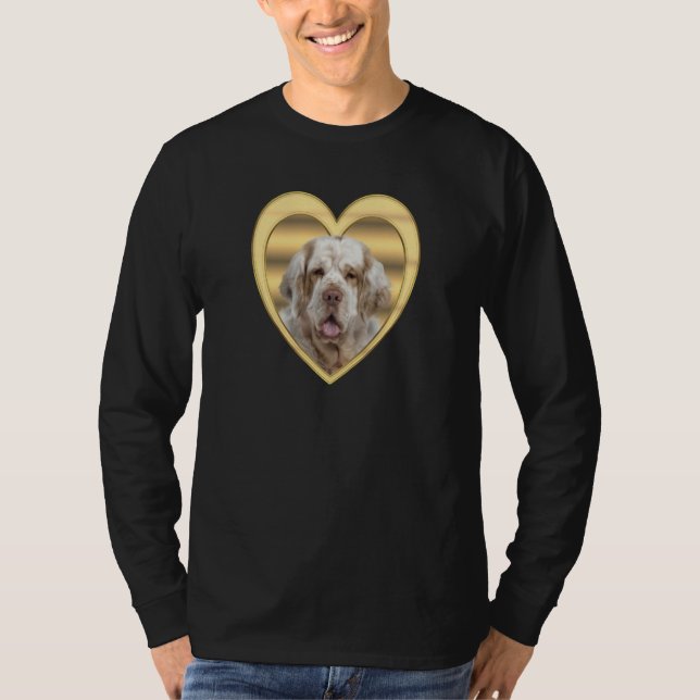 Clumber Spaniel  Dog Heart  Spaniel  Clumber Spani T-Shirt (Vorderseite)