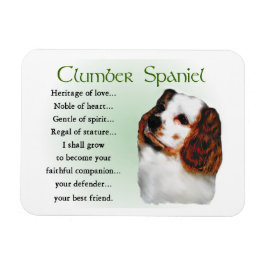 Clumber Spaniel Erbe der Liebe Magnet