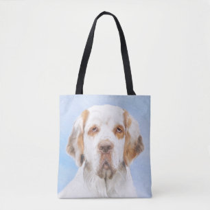 Clumber Spaniel Gemälde - Süße originelle Hundekun