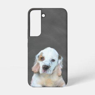 Clumber Spaniel Gemälde - Süße originelle Hundekun Samsung Galaxy Hülle