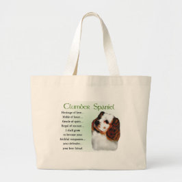Clumber Spaniel Geschenke Jumbo Stoffbeutel