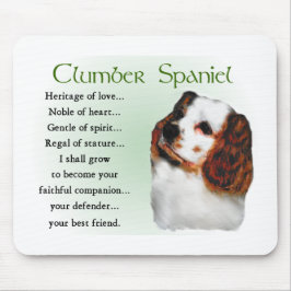 Clumber Spaniel Geschenke Mousepad