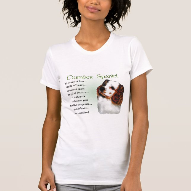 Clumber Spaniel Geschenke T-Shirt (Vorderseite)