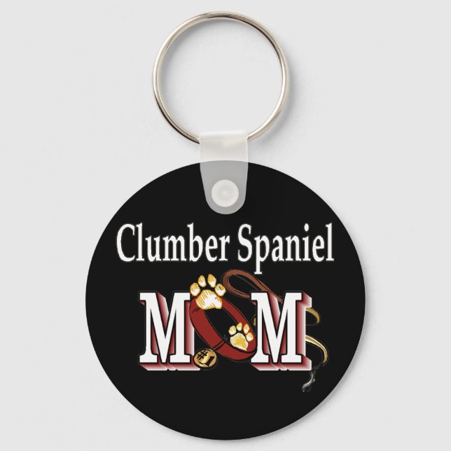 Clumber Spaniel Hund Mama Geschenke Schlüsselanhänger (Vorderseite)