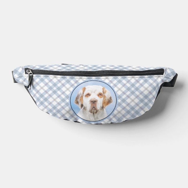 Clumber Spaniel Malerei Niedlich Original Hunde Ku Bauchtasche (Ablage )